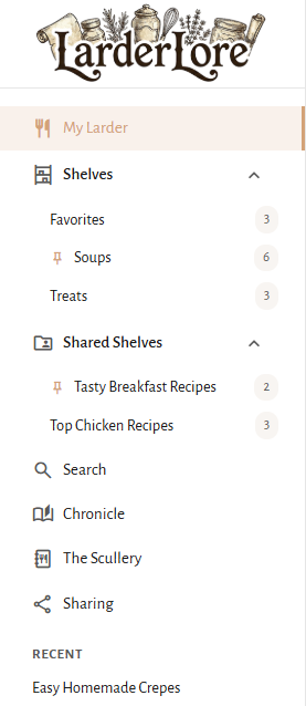 Navigation drawer with callouts